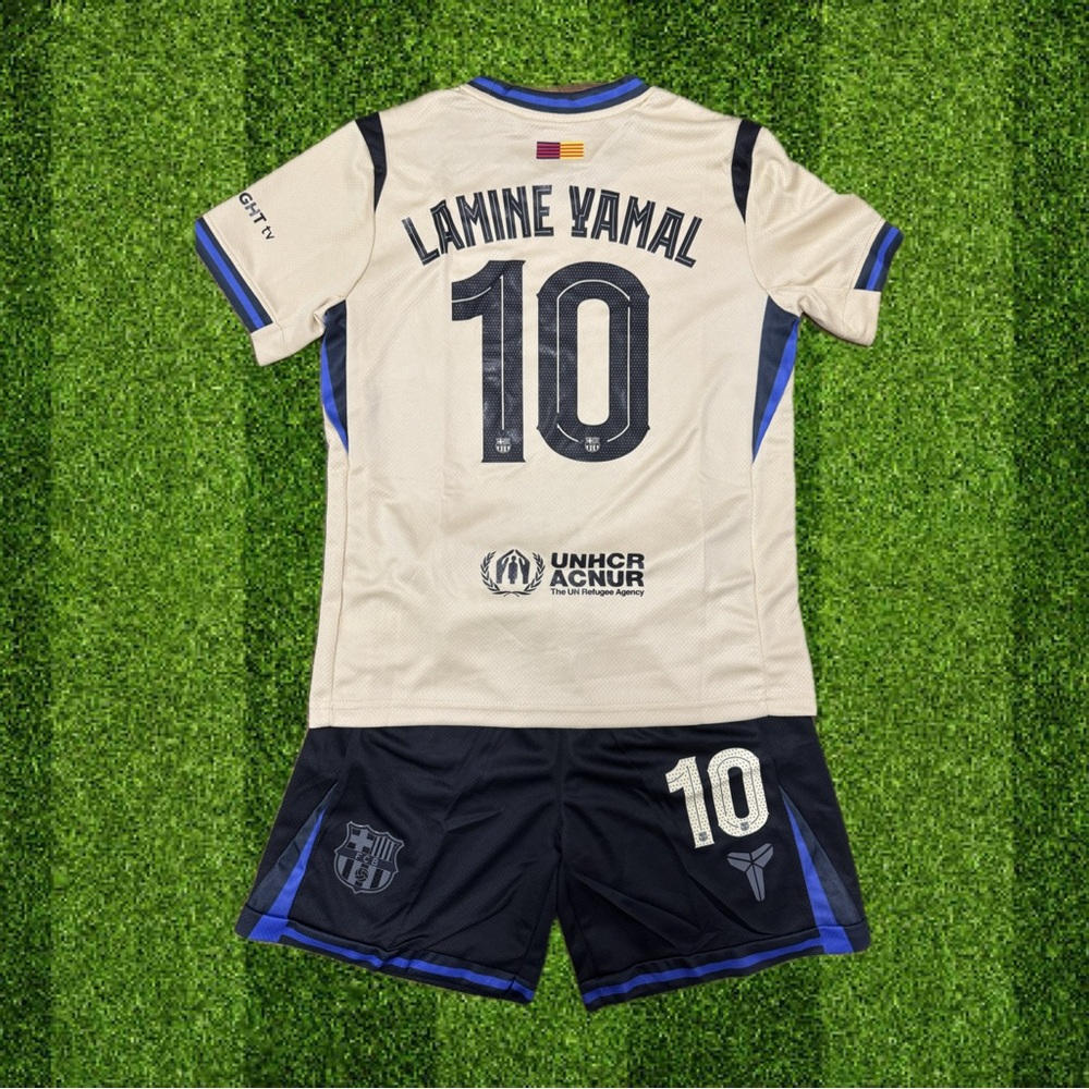 New Nike Barcelona FC kids set Away Jersey Lamine Yamal #10 Kobe Bryant